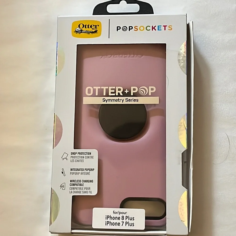 OTTERBOX iPhone 8 Plus 7 Plus Symmetry Otter + Pop PopSockets Case Cover